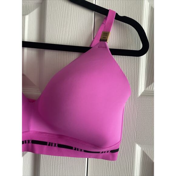Victorias Secret Womens 38D Pink Wear Everywhere Wireless Lightly Lined Bra NEW - Picture 2 of 8